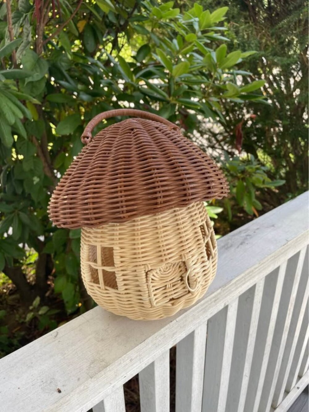 Rattan Mushroom Bird House